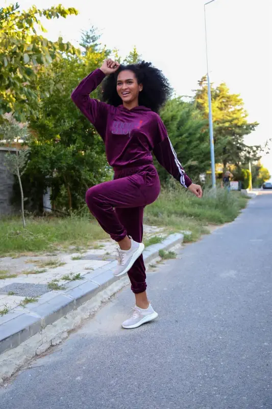 Angelino Women's Velvet Tracksuit 9078 - 3
