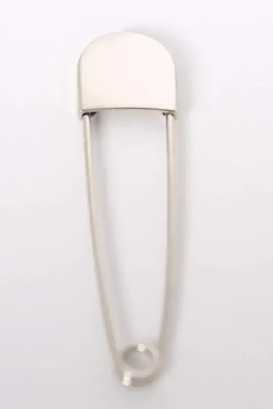 Angelino Yaka Gümüş İskoç İğne Broş - 2