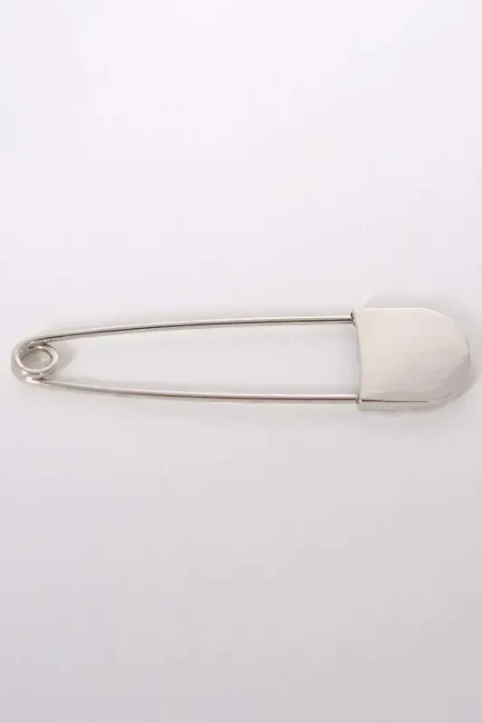 Angelino Yaka Gümüş İskoç İğne Broş - 4