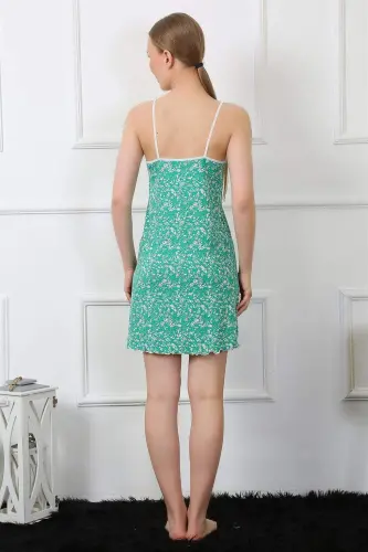 Angelino Женская ночная рубашка из трикотажа с лямками 406 - 4