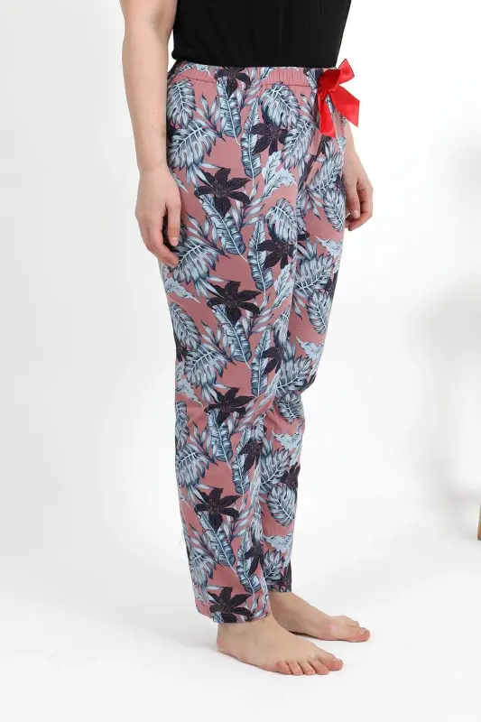 Angelino Женские хлопковые пижамные штаны больших размеров 27557 Лосось - 4