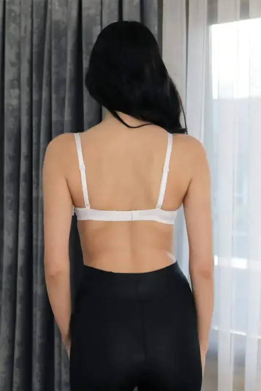 Angelino Женский Бюстгальтер с Косточками и Поддержкой 4930 Белый - 5