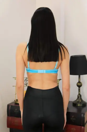 Angelino Женский Бюстгальтер с Косточками с Поддержкой 4929 Бирюзовый - 3