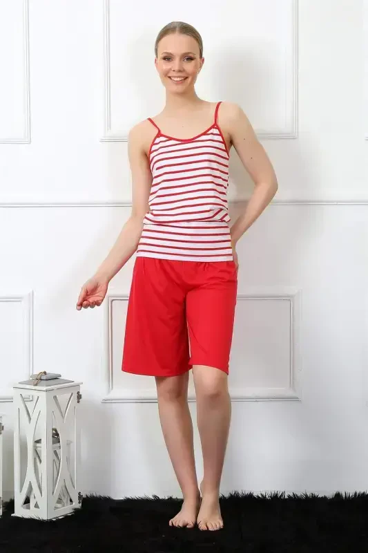 Angelino Женский Комплект Капри на Бретельках 3608 - 2