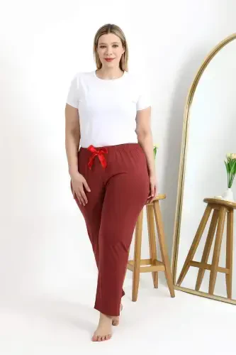 Angelino Женский Хлопковый Большой Размер Нижняя Пижама 27559 Цвет Розовый - 4