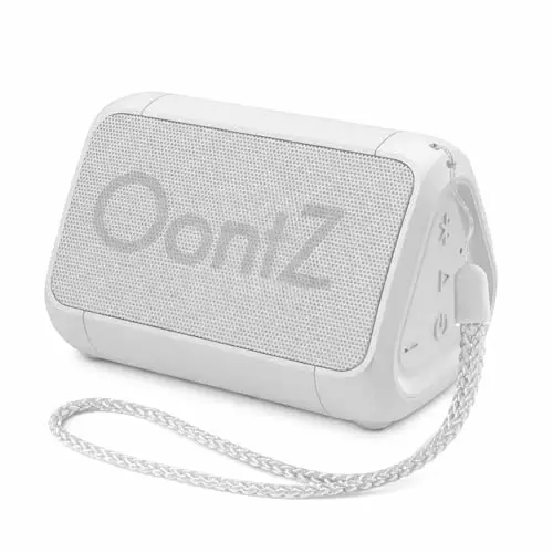 Angle Solo Portable Speaker - IPX5 Water-Resistant 5.0 Bluetooth Speaker with 100Ft Wireless Range and up to 10Hrs Playtime by OontZ (White) - 1