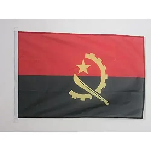 Angola NAUTICAL Flag 18'' x 12'' - Angolan flags 30 x 45 cm. - Banner 12x18 in for boat - AZ FLAG - AZ FLAG