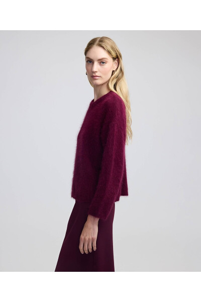 Angora Wool Plush Sweater - 2