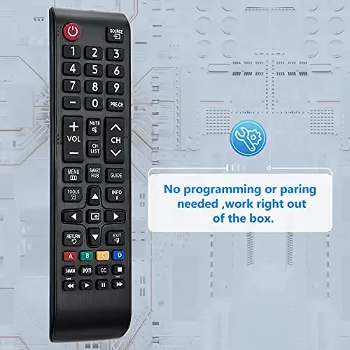 Angrox Universal Remote Control for Samsung-TV-Remote All Samsung LCD LED HDTV 3D Smart TVs Models - 4