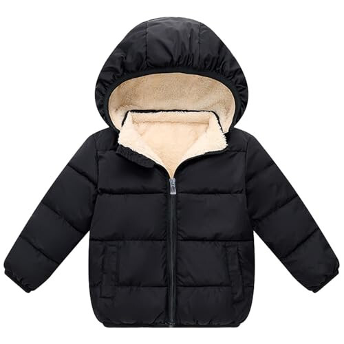 ANHDM Baby Boys Girls Thicken Winter Coat Toddler Fleece Warm Hooded Jacket Clothes 2024 - 1