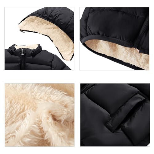 ANHDM Baby Boys Girls Thicken Winter Coat Toddler Fleece Warm Hooded Jacket Clothes 2024 - 4