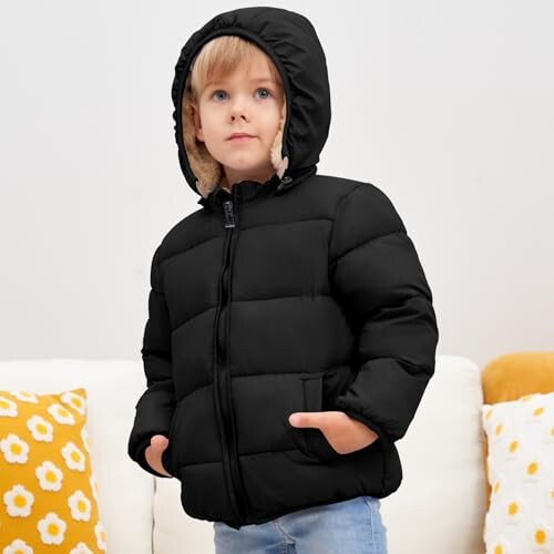 ANHDM Baby Boys Girls Thicken Winter Coat Toddler Fleece Warm Hooded Jacket Clothes 2024 - 7