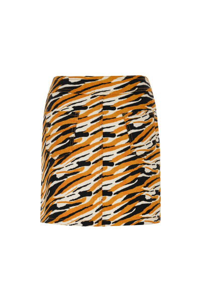 Animal print A-line mini skirt - 14