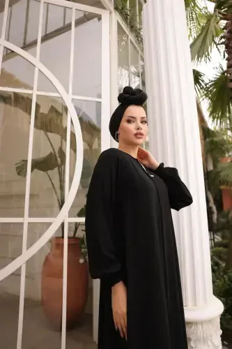 Ankanoor Black Mevlana Abaya Anka255002-black - 6