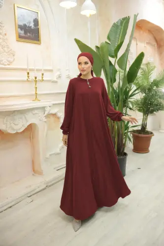 Ankanoor Burgundy Mevlana Ferace Anka255002-Burgundy - 3