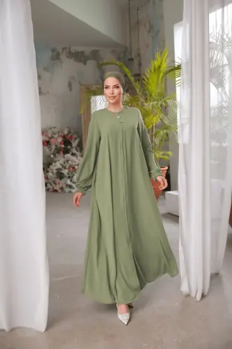 Ankanoor Fıstık Yeşili Mevlana Ferace Anka255002 - Fıstık Yeşili 