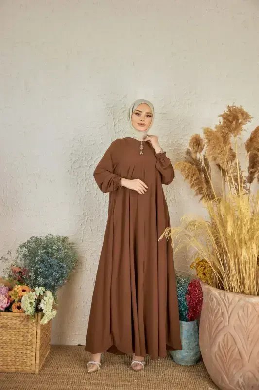 Ankanoor Kahverengi Mevlana Ferace Anka255002-Kahverengi - 1