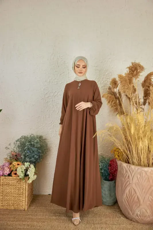 Ankanoor Kahverengi Mevlana Ferace Anka255002-Kahverengi - 5