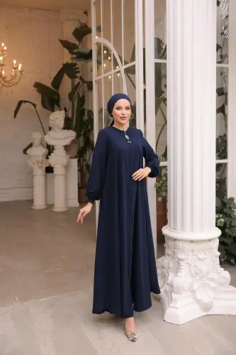 Ankanoor Lacivert Mevlana Ferace Anka255002 - LACİVERT 