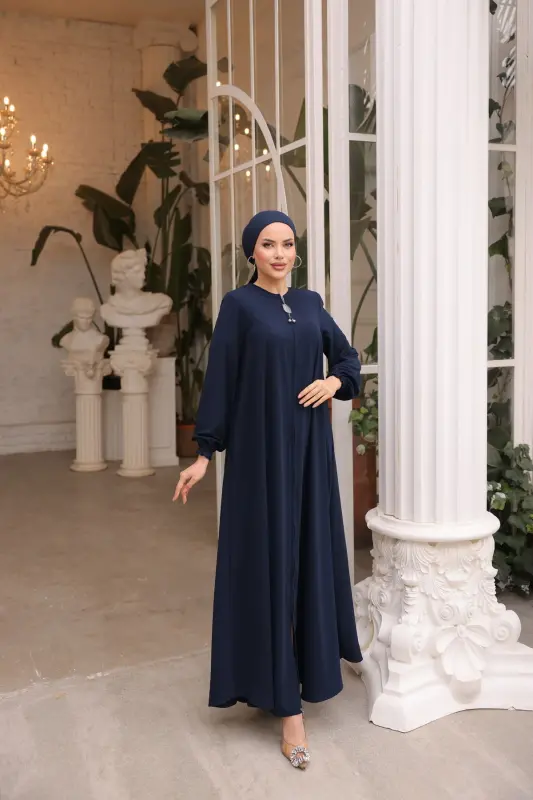 Ankanoor Lacivert Mevlana Ferace Anka255002 - LACİVERT - 2