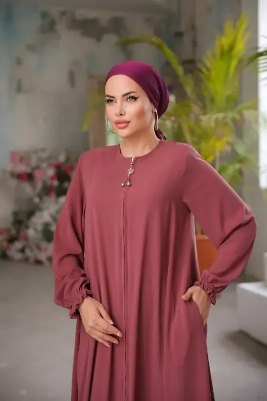 Ankanoor Light Pink Mevlana Ferace Anka255002-Light Pink - 4