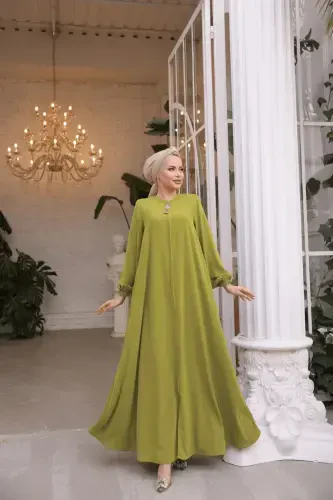 Ankanoor Oil Green Mevlana Ferace Anka255002-Oil Green - 3