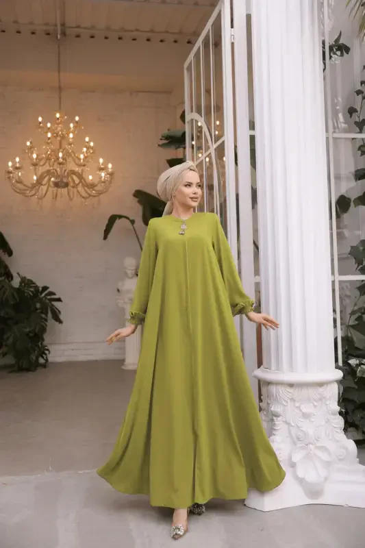 Ankanoor Oil Green Mevlana Ferace Anka255002-Oil Green - 3