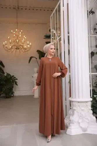 Ankanoor Taba Mevlana Ferace Anka255002-KAHVE - MODAZONE (1)