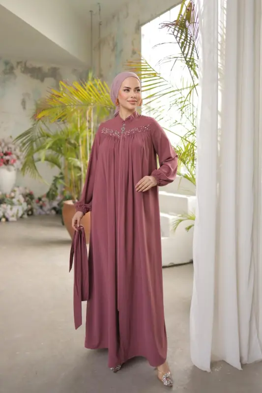 Ankanur Ro'malli Boncukli Ferace Anka255016-to'q pushti - 3