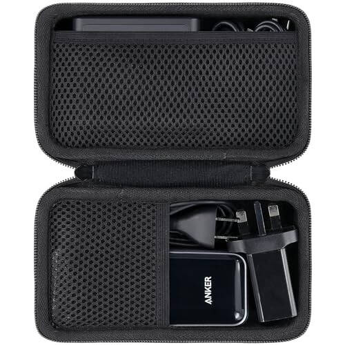khanka Hard Travel Case Replacement for Anker 100W Charging Base + Anker Prime 12,000mAh 130W PowerBank(Case Only). - 2