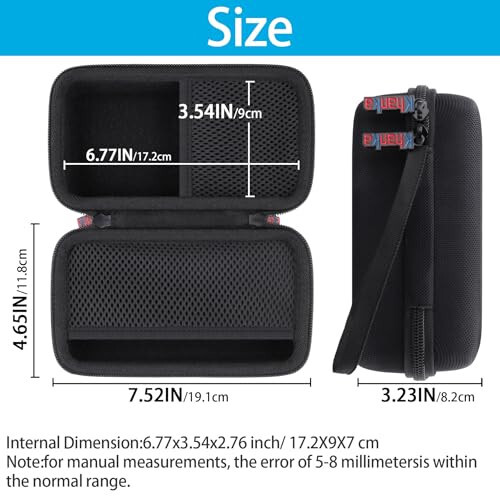 Anker 100W Zaryadlash Bazasi va Anker Prime 12,000mAh 130W PowerBank uchun Khanka Qattiq Sayohat Sumkasi almashtirish (Faqat sumka) - khanka