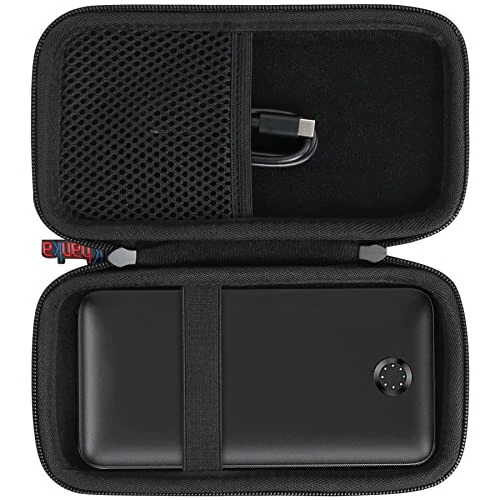 khanka Hard Travel Case Replacement for Anker 347 Power Bank (PowerCore 40K), 40,000mAh Battery Pack, Case Only (Black) - 2
