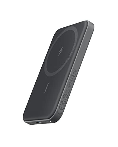 Anker 621 Manyetik Taşınabilir Şarj Cihazı (MagGo), 5.000mAh Kablosuz Power Bank USB-C Kablosuyla, iPhone 15/15 Plus/15 Pro/15 Pro Max, iPhone 14/13/12 Serisi İçin MagSafe Uyumlu Pil Paketi - 5