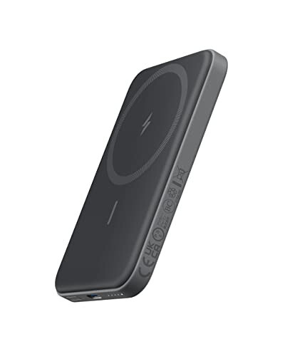 Anker 621 Manyetik Taşınabilir Şarj Cihazı (MagGo), 5.000mAh Kablosuz Power Bank USB-C Kablosuyla, iPhone 15/15 Plus/15 Pro/15 Pro Max, iPhone 14/13/12 Serisi İçin MagSafe Uyumlu Pil Paketi - 1