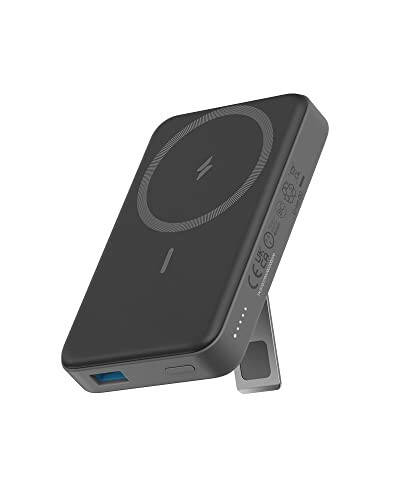 Anker 633 Manyetik Pil, 10.000mAh Katlanabilir Kablosuz Taşınabilir Şarj Cihazı, 20W USB-C Güç Dağıtımı Güç Bankası Standlı, iPhone 15/14/13/12 Serisi İçin MagSafe Uyumlu - 1