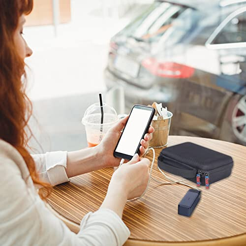 Anker 737 Power Bank (PowerCore 24K) için Khanka Sert Seyahat Çantası Yedek Parçası, 24.000mAh 3 Portlu Taşınabilir Şarj Cihazı, Sadece Kılıf - 6