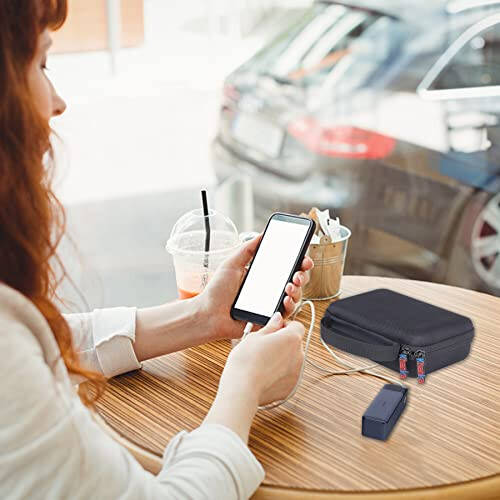 Anker 737 Power Bank (PowerCore 24K) için Khanka Sert Seyahat Çantası Yedek Parçası, 24.000mAh 3 Portlu Taşınabilir Şarj Cihazı, Sadece Kılıf - 6