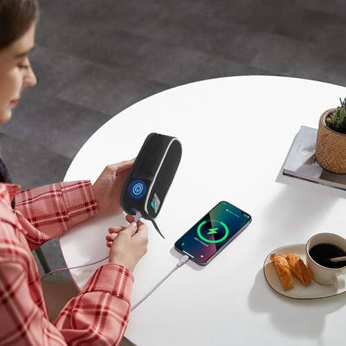 Anker 737 Power Bank (PowerCore 24K) uchun tashish sumkasi, Anker 737 24 000 mAh Power Bank uchun ko'chma sayohat saqlash sumkasi qo'shimcha to'rli cho'ntak bilan, power bank himoya qopqog'i, Oxford mato (faqat qopqoq) - 5