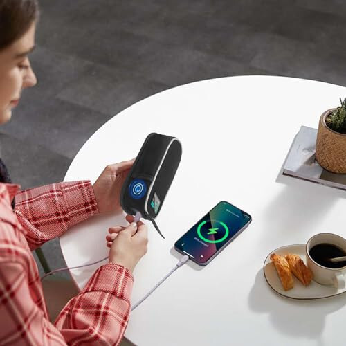 Anker 737 Power Bank (PowerCore 24K) uchun tashish sumkasi, Anker 737 24 000 mAh Power Bank uchun ko'chma sayohat saqlash sumkasi qo'shimcha to'rli cho'ntak bilan, power bank himoya qopqog'i, Oxford mato (faqat qopqoq) - 5