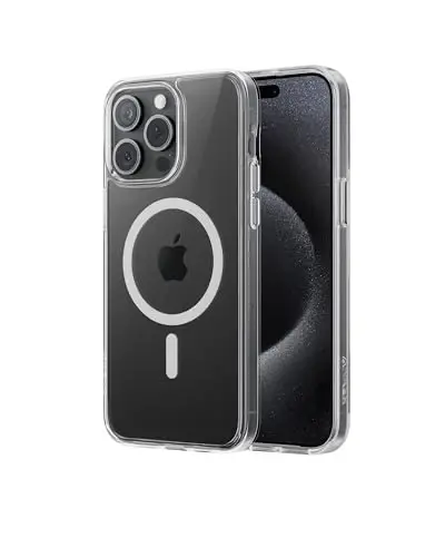 Anker for iPhone 15 Pro Max Case, Compatible with MagSafe, Military-Grade Protection, Yellowing Resistant, Scratch-Resistant Back, Magnetic Phone Case for iPhone 15 Pro Max, Classic Series, Clear 