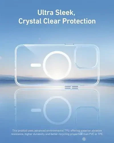 Anker for iPhone 15 Pro Max Case, MagSafe bilan mos, harbiy darajadagi himoya, sarg'ayishga chidamli, tirnalishga chidamli orqa, iPhone 15 Pro Max uchun magnit telefon qutisi, Classic Series, Shaffof - 6
