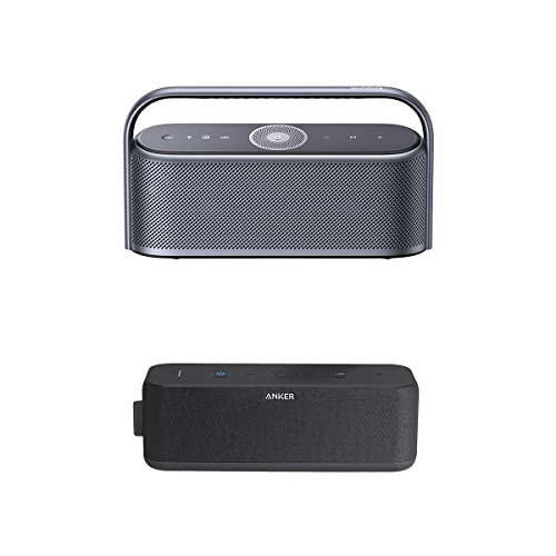 Anker Gelişmiş, Soundcore Boost Bluetooth Hoparlör & Soundcore Motion X600 Taşınabilir Bluetooth Hoparlör Kablosuz Yüksek Çözünürlüklü Uzamsal Ses, 50W Ses, IPX7 Su Geçirmez, 12 Saat Uzun Oynatma Süresi, Pro EQ - 1