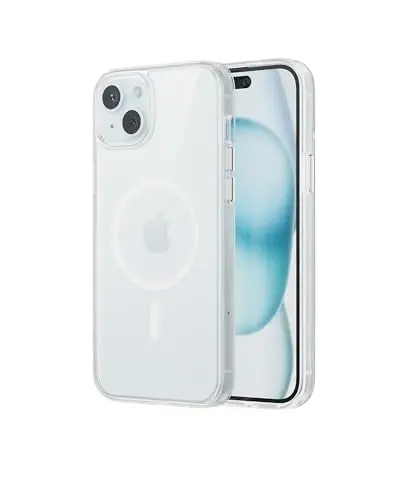 Anker for iPhone 15 Plus Case, Compatible with MagSafe, Military-Grade Protection, Yellowing Resistant, Scratch-Resistant Back, Magnetic Phone Case for iPhone 15 Plus Classic Series, Clear, A90H2 - 1