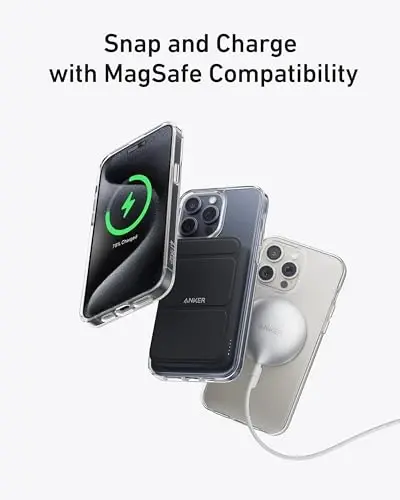 Anker for iPhone 15 Plus Case, Compatible with MagSafe, Military-Grade Protection, Yellowing Resistant, Scratch-Resistant Back, Magnetic Phone Case for iPhone 15 Plus Classic Series, Clear, A90H2 - 4