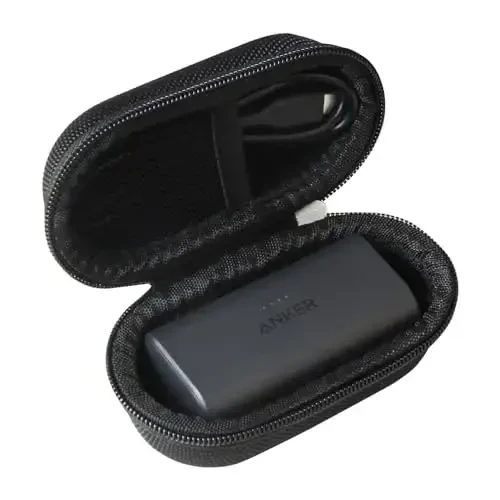 Adada Hard Travel Case for Anker Nano Power Bank, Portable Charger 5,000mAh (Black) 