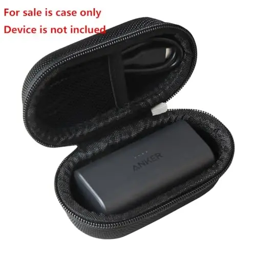 Adada Hard Travel Case for Anker Nano Power Bank, Portable Charger 5,000mAh (Black) - 2
