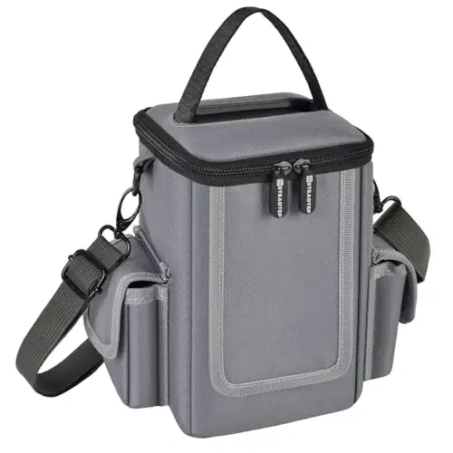 Anker Power Bank bilan mos keladigan yumshoq sumka, 60,000mAh PowerCore Reserve 192Wh, quvvat bankini zaryadlash uchun saqlash qutisi, ikkita cho'ntak batareya USB kabellari va aksessuarlar uchun (faqat quti) (kulrang) - 1