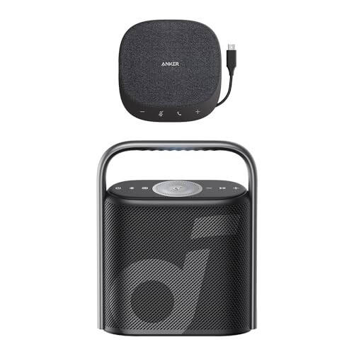 Anker PowerConf S330 USB Speakerphone & Soundcore Motion X500 Bluetooth Speaker with Spatial Audio, Hi-Res Sound, 3-Channel Audio - 1
