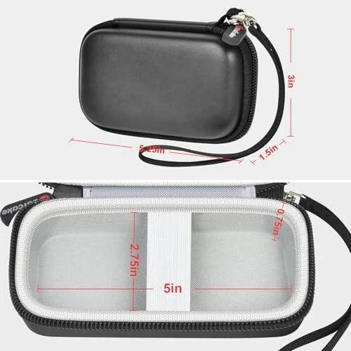 Anker PowerCore 10000 Portativ Zaryad Qurilmasi 10000mAh Power Bank bilan Mos Keluvchi Qopqoq. Anker Nano Power Bank uchun Batareya To'plami Zaryad Qurilmasi Saqlash Tutqichi (Faqat Qutı) - Qora - 4