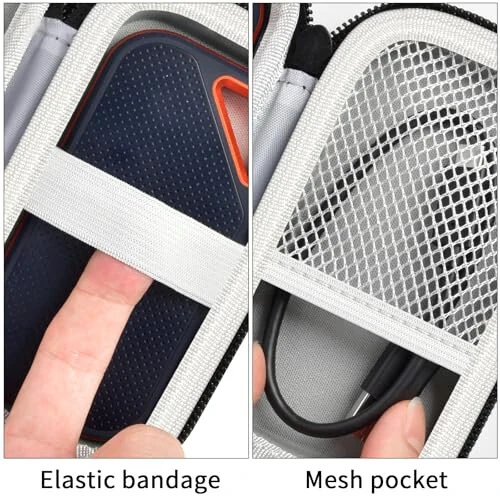 Anker PowerCore 10000 Portativ Zaryad Qurilmasi 10000mAh Power Bank bilan Mos Keluvchi Qopqoq. Anker Nano Power Bank uchun Batareya To'plami Zaryad Qurilmasi Saqlash Tutqichi (Faqat Qutı) - Qora - 5